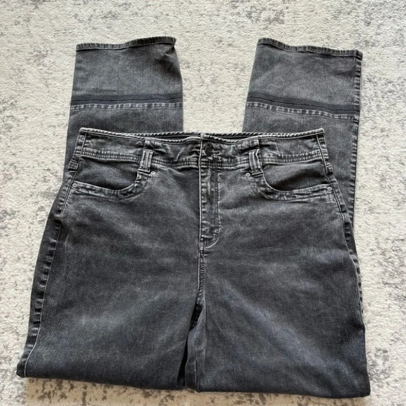 NYDJ Denim - NYDJ jeans high rise Marilyn straight leg gray 18